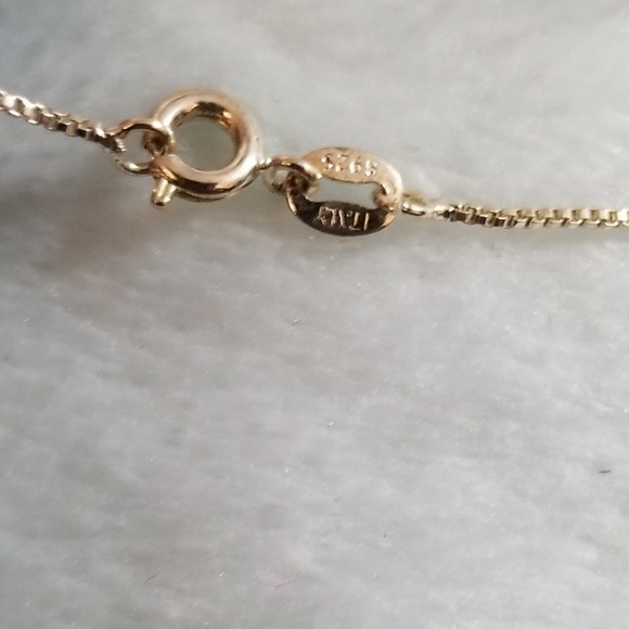 925 Silver Moon Cat Necklace - Picture 4 of 4